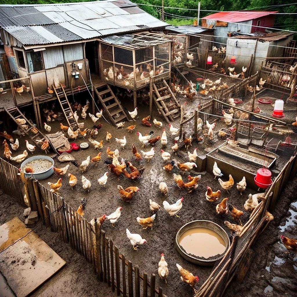 Chicken Yard Importance: Creating a Safe Haven for Your Feathered Friends 5 poorly-designed-chicken-yard
