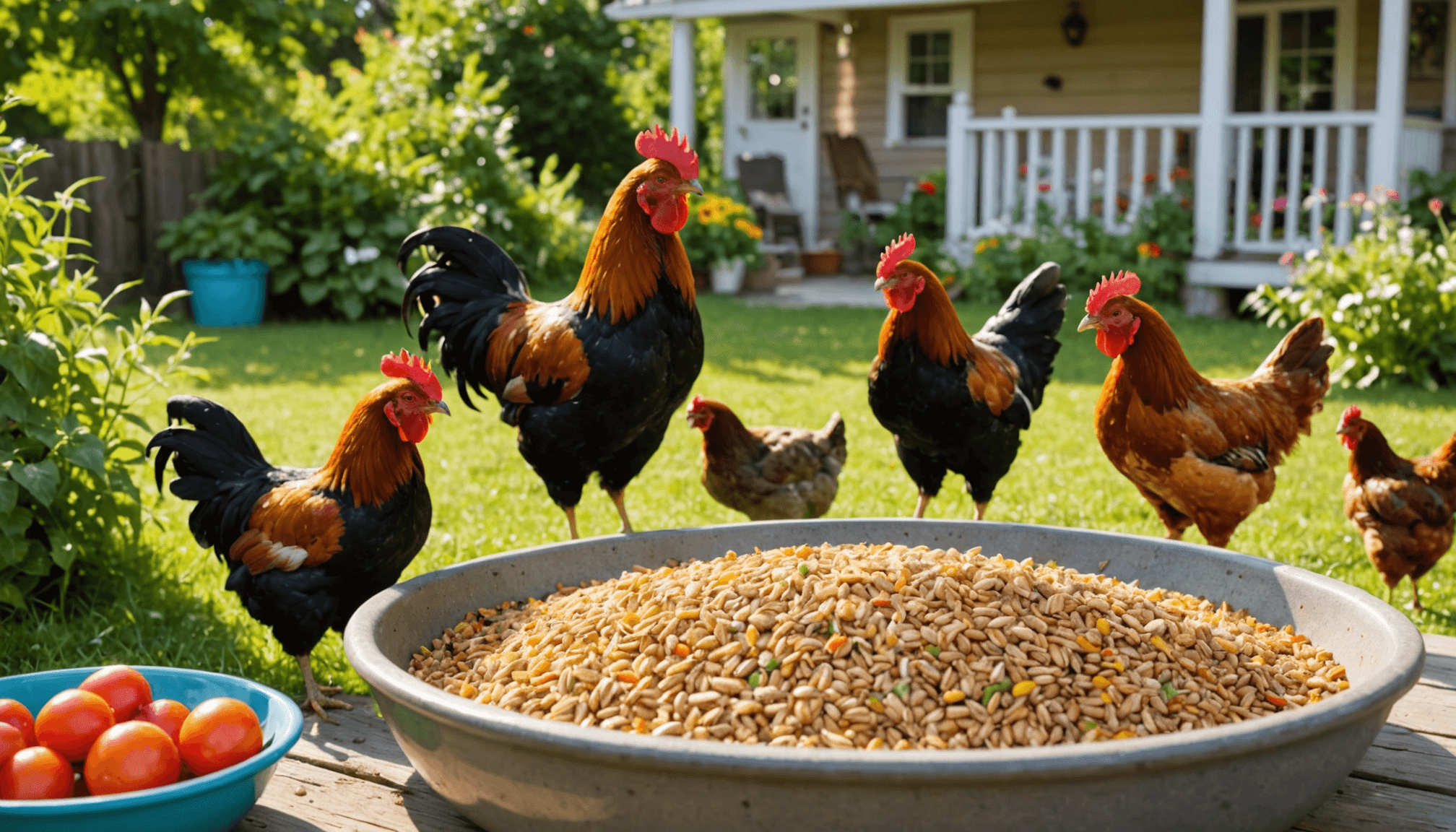 Comparing commercial vs. homemade chicken feed