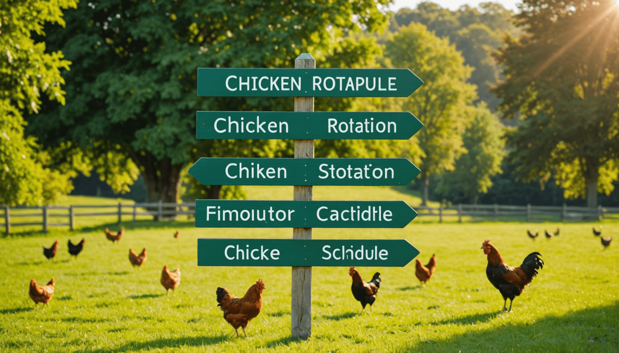 How to set up a chicken rotation system