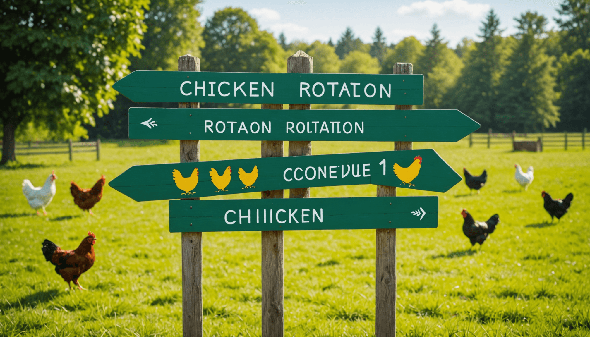 How to set up a chicken rotation system