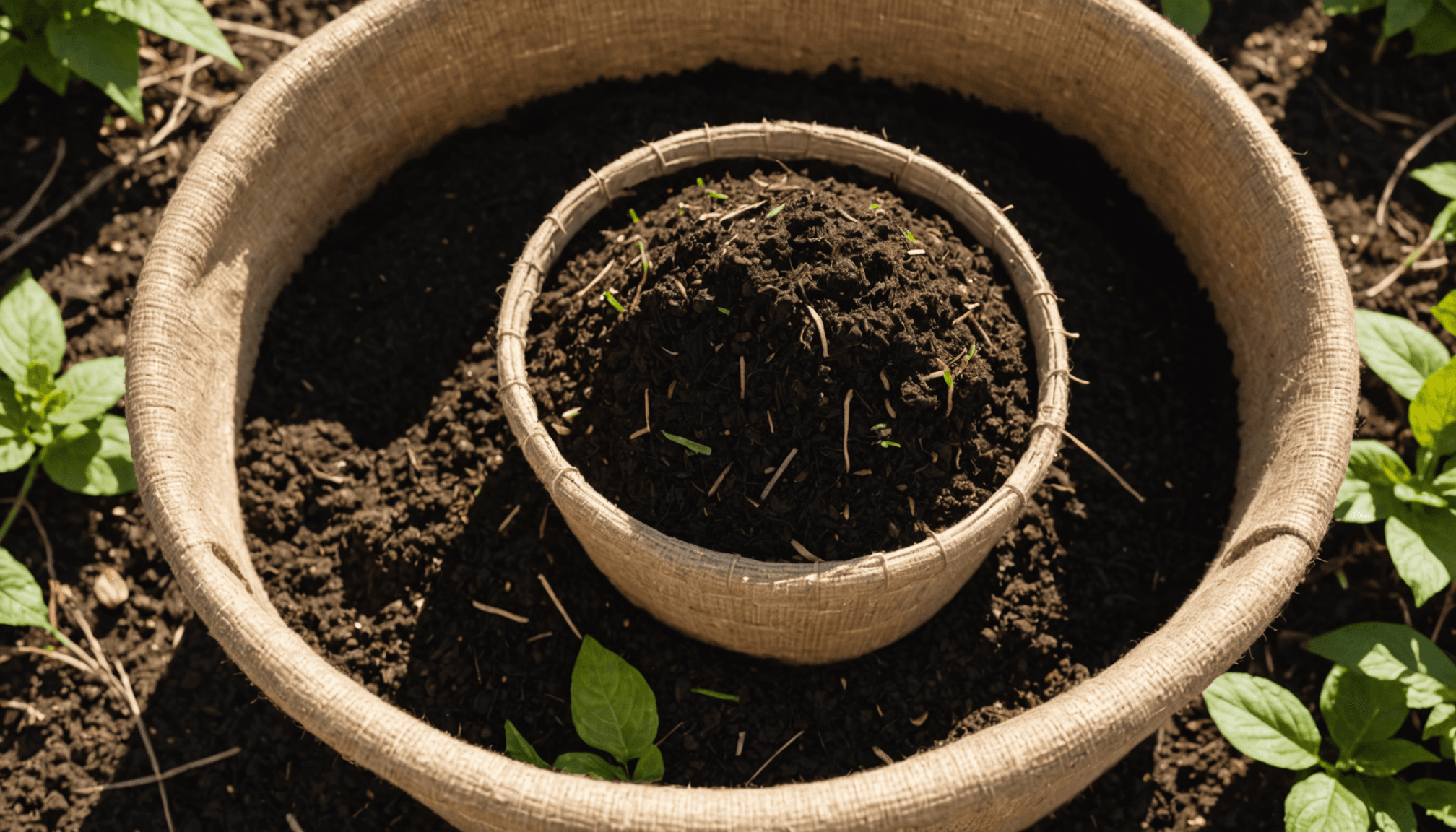 Making homemade compost tea, gardening, fertilizing