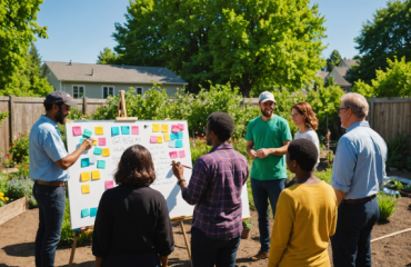 Starting a small community garden, neighbors, community building
