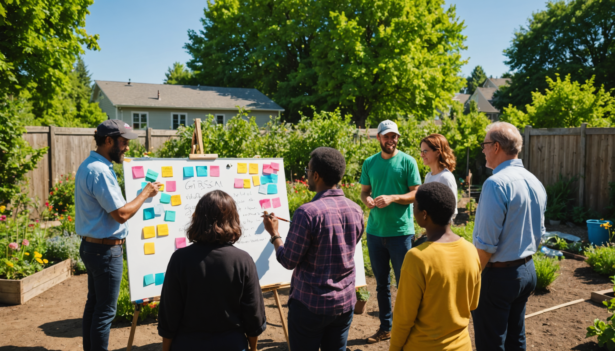 Starting a small community garden, neighbors, community building