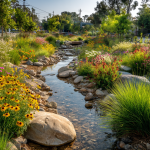 DIY rain garden for water management