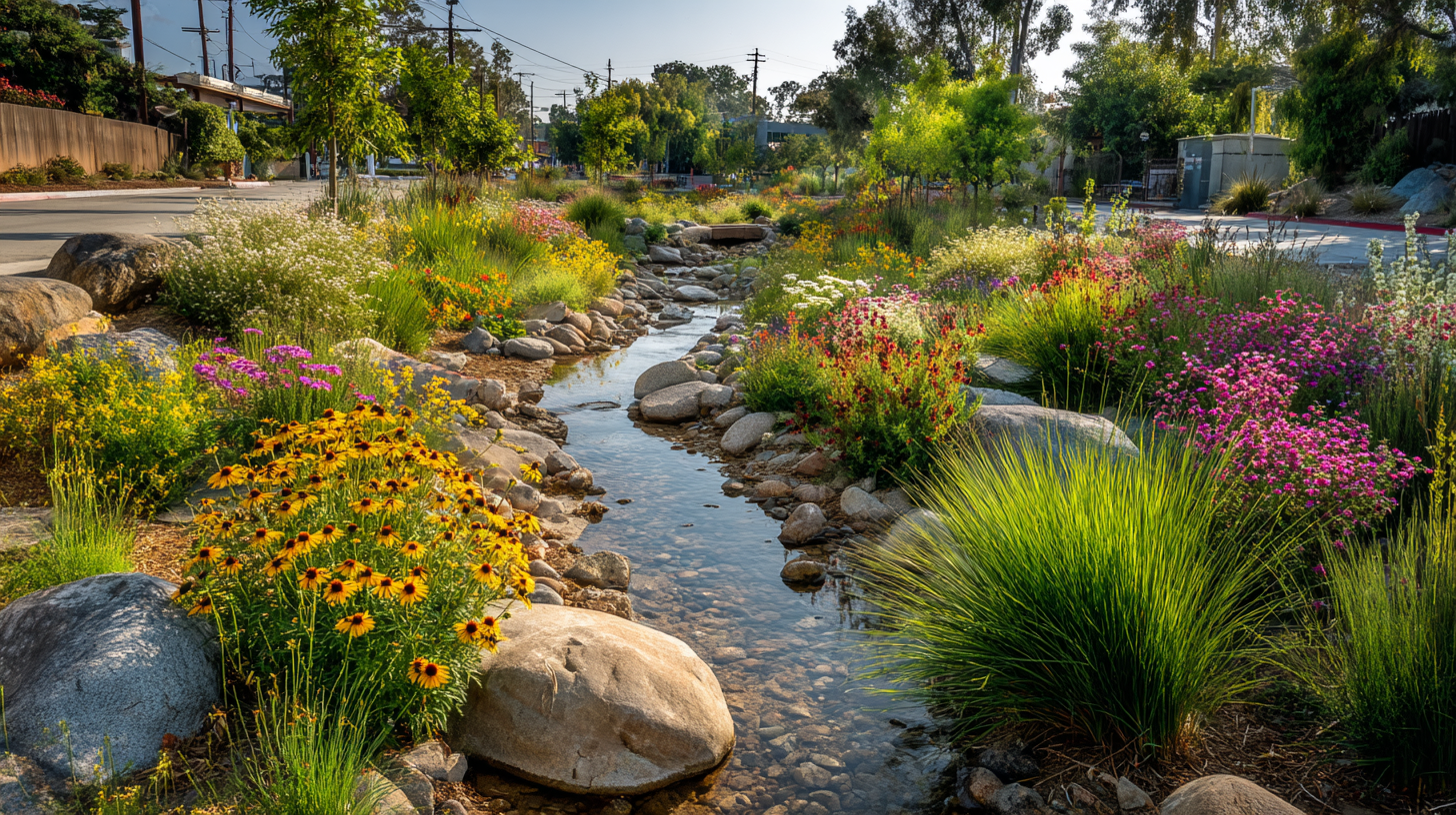 DIY rain garden for water management