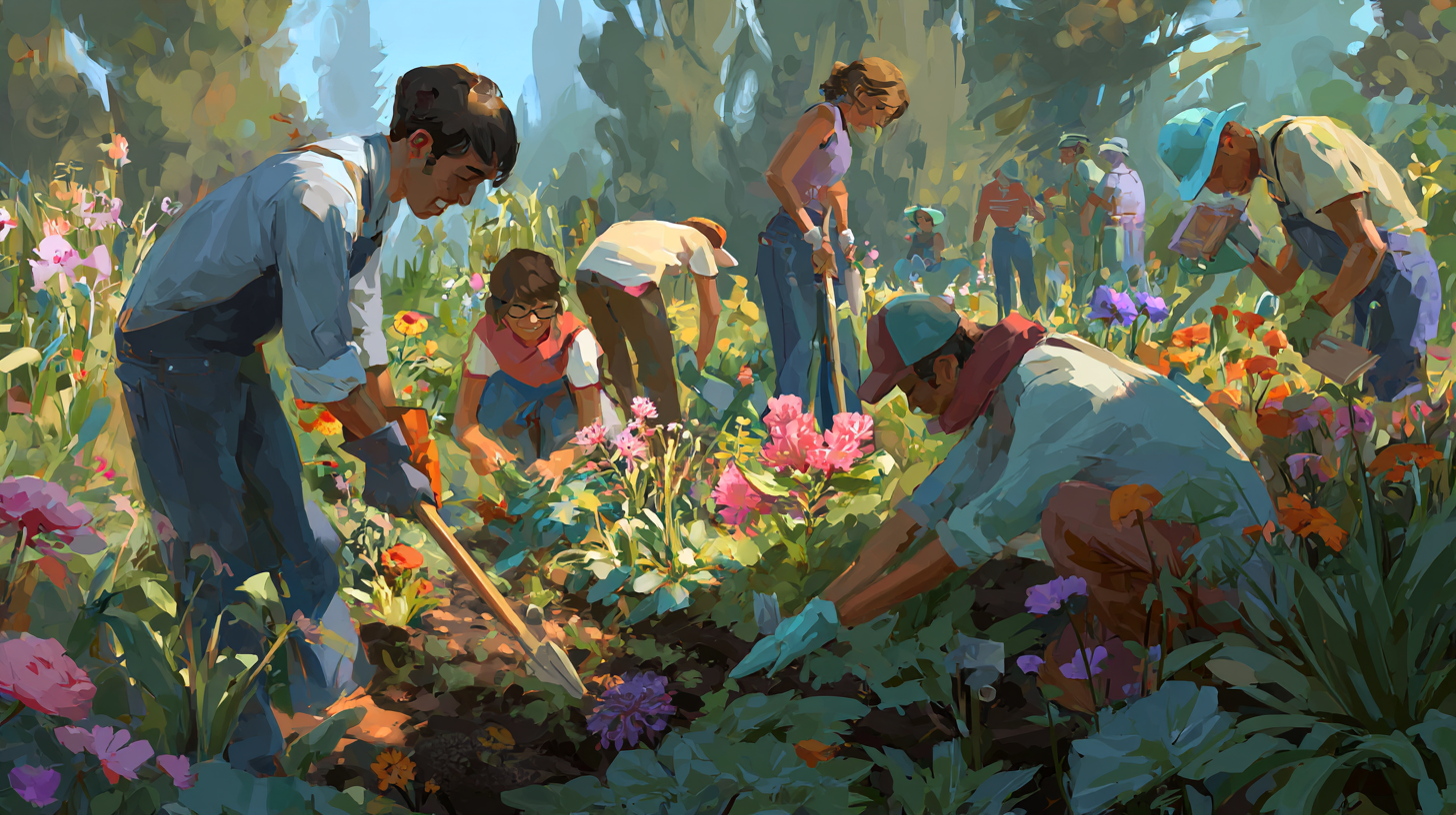 Starting a community garden for local self-sufficiency