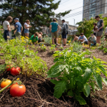 Starting a community garden for local self-sufficiency